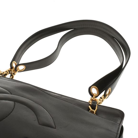 Chanel Chain Shoulder Gold Metal Fittings Lambskin Black - Picture 4 of 8